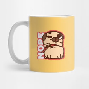 No Want Puglie Mug